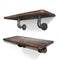 Artiss Floating Pipe Shelf 8x Metal Wall Brackets DIY
