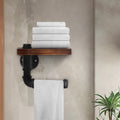 Artiss Floating Pipe Shelf Toilet Paper Holder DIY