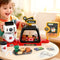 Keezi Kids Coffee Shop Toy Pretend Play Set with Machine Food Money