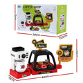 Keezi Kids Coffee Shop Toy Pretend Play Set with Machine Food Money