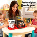 Keezi Kids Coffee Shop Toy Pretend Play Set with Machine Food Money