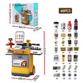 Keezi Kids Supermarket Playset 48PCS Cash Register Role Play Toy