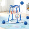 Keezi Kids Basketball Hoop Ring Toss Pool Toys 4 Balls Blue