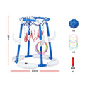 Keezi Kids Basketball Hoop Ring Toss Pool Toys 4 Balls Blue