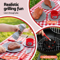 Keezi Kids BBQ Playset with Charcoal Play Food & Accessories