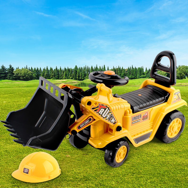 Keezi Kids Ride On Excavator Digger Bulldozer Toy Sandpit