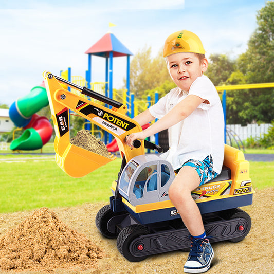 Keezi Ride On Excavator Digger Bulldozer Sandpit Toy Kids Car