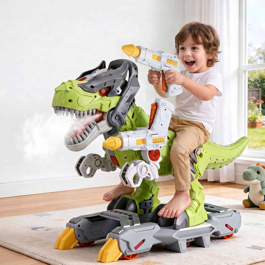 Keezi Kids Dinosaur Ride On Push Car Spray Function Toy