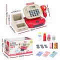 Keezi Kids Cash Register Toy with Calculator Pretend Play Checkout Set
