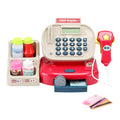 Keezi Kids Cash Register Toy with Calculator Pretend Play Checkout Set