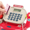 Keezi Kids Cash Register Toy with Calculator Pretend Play Checkout Set