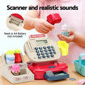 Keezi Kids Cash Register Toy with Calculator Pretend Play Checkout Set