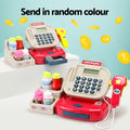 Keezi Kids Cash Register Toy with Calculator Pretend Play Checkout Set