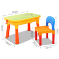 Keezi Kids Sand Water Table Chair Outdoor Beach Toy Sandpit Play Set
