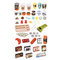 Keezi Kids Grocery Supermarket Playset 52 Piece Cash Register