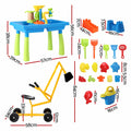 Keezi Ride On Digger with Sand and Water Table Sandpit Toys Set