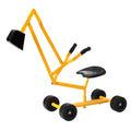 Keezi Kids Ride On Digger Bulldozer Sandpit Toy Rotate Seat Yellow