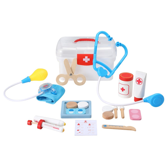 Keezi Kids Doctor Nurse Medical Case Pretend Play Set Stethoscope