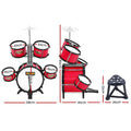 Keezi 7 Drum Set Kids Junior Drums Kit Musical Instrument Toys