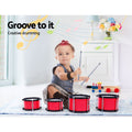 Keezi 7 Drum Set Kids Junior Drums Kit Musical Instrument Toys