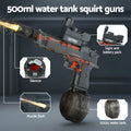 Keezi Electric Water Gun 500ml Tank Squirt Toy Grey