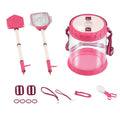 Keezi Kids Bug Catcher Kit 12pc Outdoor Explorer Toys Insect Viewer Net Shovel Pink