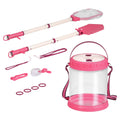 Keezi Kids Bug Catcher Kit 12pc Outdoor Explorer Toys Insect Viewer Net Shovel Pink