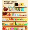 Keezi Kids Kitchen Pretend Play Set Cooking Steam Light Sound