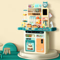 Keezi Kids Kitchen Pretend Play Set Cooking Steam Light Sound