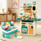 Keezi 2 Piece Kids Pretend Kitchen and Washing Playset Sink Toys