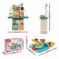 Keezi 2 Piece Kids Pretend Kitchen Playset Water Toys Fishing Game Food Play