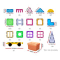 Keezi 100pc Kids Magnetic Tiles Blocks Building Educational Toys