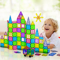 Keezi 100pc Kids Magnetic Tiles Blocks Building Educational Toys