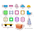 Keezi 120pc Magnetic Tiles Building Blocks Kids Educational Toys