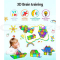 Keezi 120pc Magnetic Tiles Building Blocks Kids Educational Toys