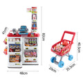Keezi Kids Supermarket Playset 24pc Cash Register Trolley