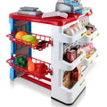 Keezi Kids Supermarket Playset 24pc Cash Register Trolley