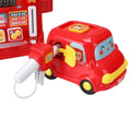Keezi Kids Petrol Station Pump Play Set Music Card Toy Car