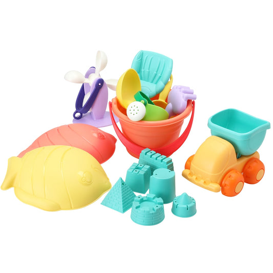 Keezi Kids Water Sand Table Windmill Truck Bucket Shovel Toys