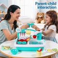 Keezi Kids Kitchen Play Set Sink Dishwasher Green Pretend Toys
