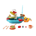 Keezi Kids Play Kitchen Sink Faucet Fishing Toys Food Set