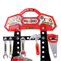 Keezi Kids Workbench 97pc DIY Tools Red Role Play Toy Set