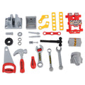 Keezi Kids Workbench 97pc DIY Tools Red Role Play Toy Set