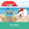 Keezi Kids Sand Table Pretend Play Set Outdoor Umbrella