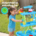 Keezi Kids Sand Water Table 4-Tier Waterfall Sandpit Beach Toys