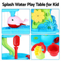 Keezi Kids Sand Water Table 4-Tier Waterfall Sandpit Beach Toys