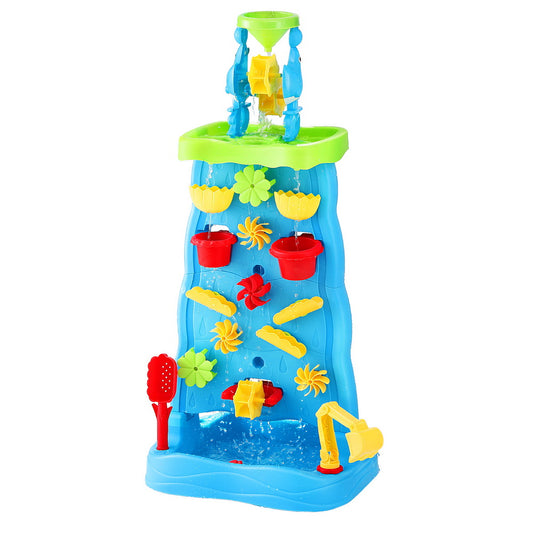 Keezi Kids Sand Water Table Waterfall Sandpit Beach Toys Shovel