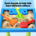 Keezi Kids Sand and Water Table Windmill Shovel Outdoor Toys