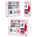 Keezi Kids Wooden Kitchen Playset 100CM 2-Piece Pink Coffee Maker