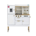 Keezi Wooden Kids Kitchen Play Set Pretend Cooking Storage Golden